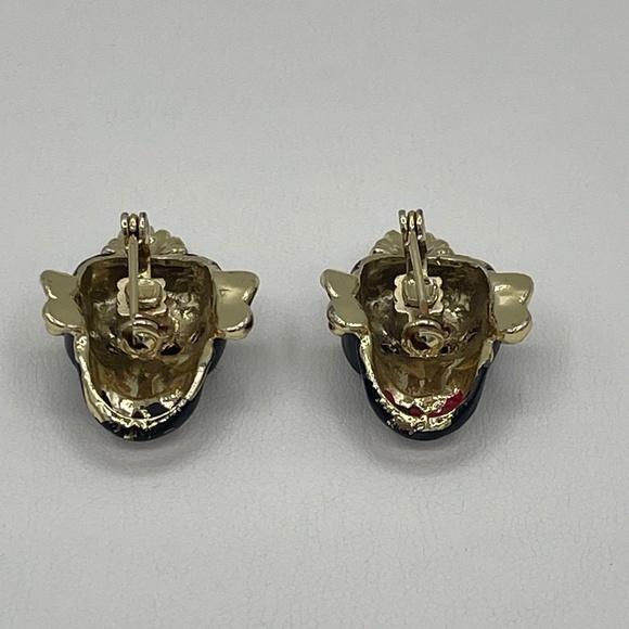 Vintage Enamel BLACKAMOOR Scatter  Pins - Vintage Monkey Mask - Picture 4 of 8